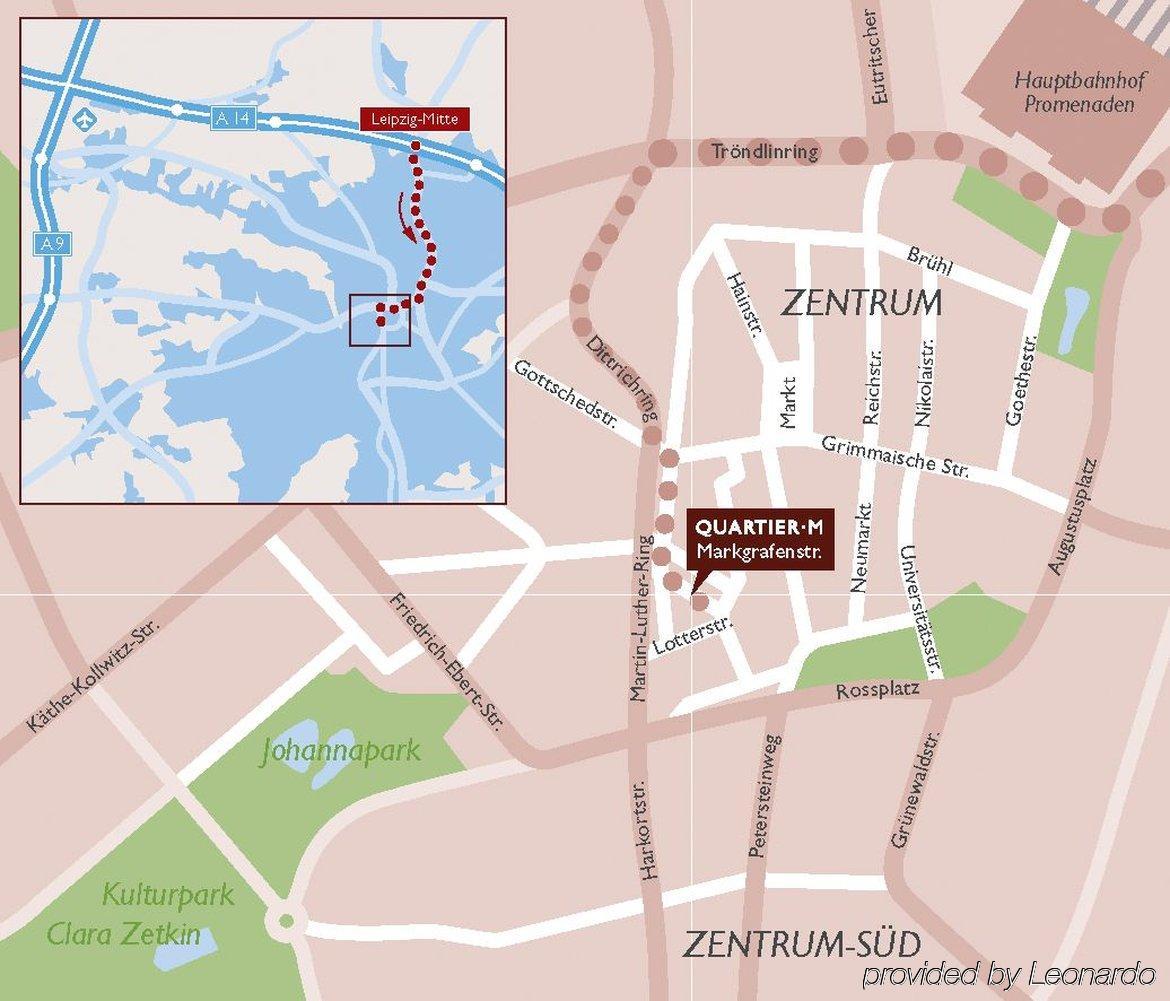 Apartmenthotel Quartier M Leipzig Dış mekan fotoğraf